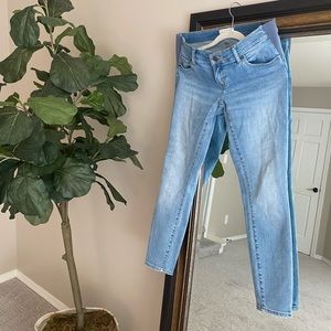 Blue maternity jeans